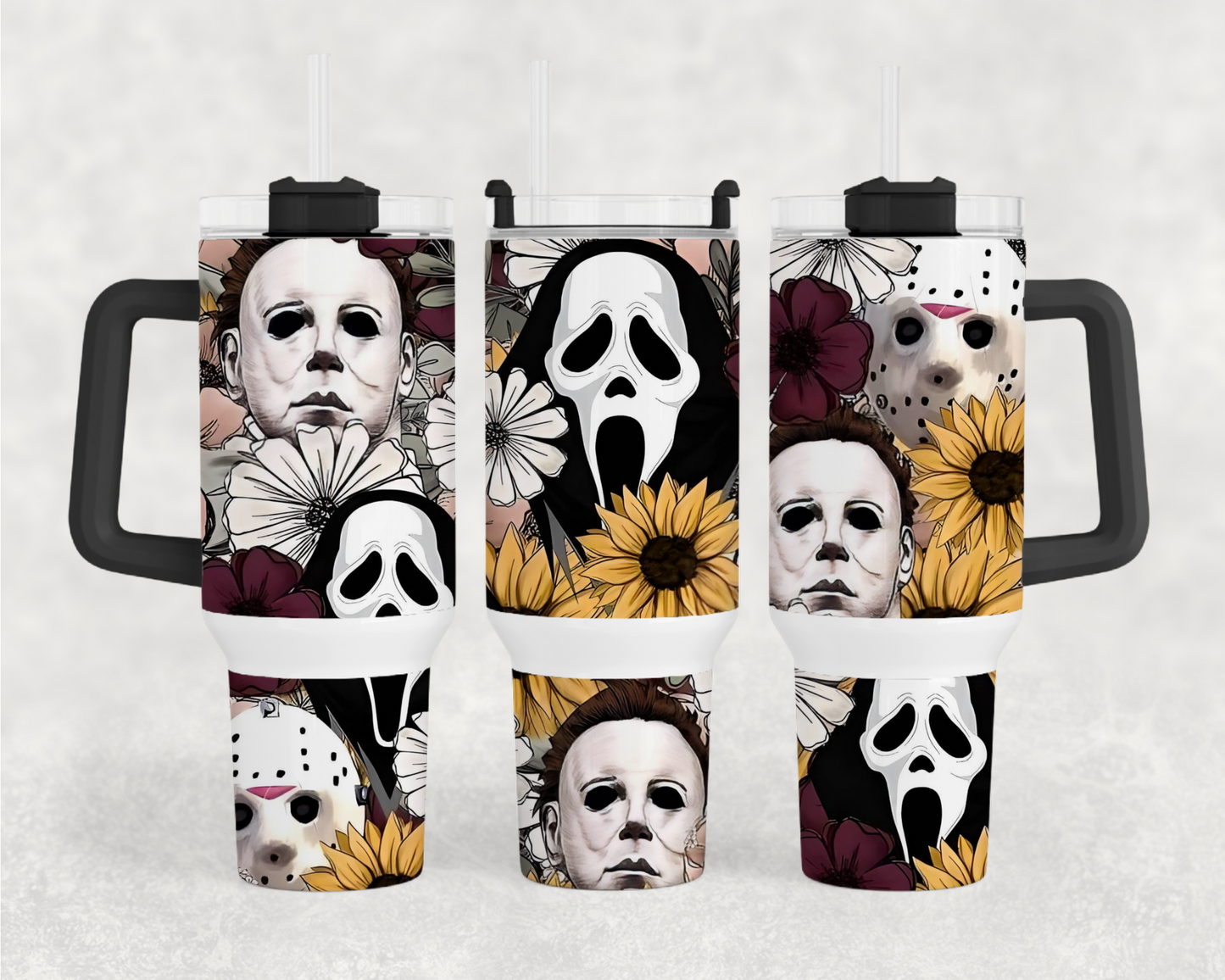 Floral Horror 40oz Tumbler Wrap