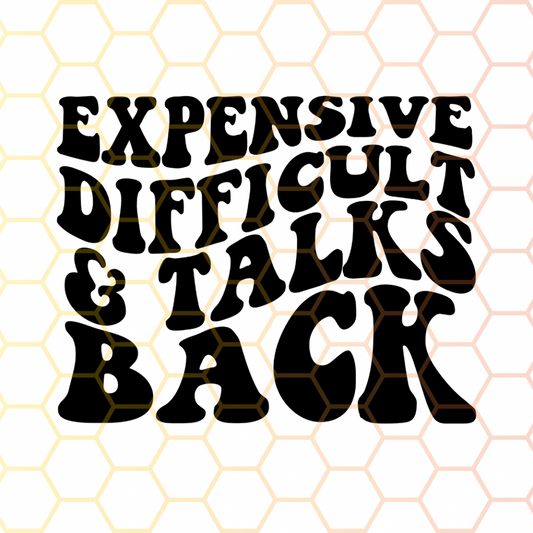 Expensive Difficult & Talks Back