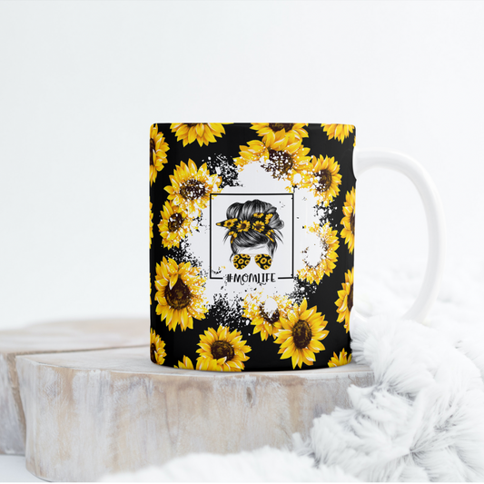 Sunflower Momlife Mug Wrap