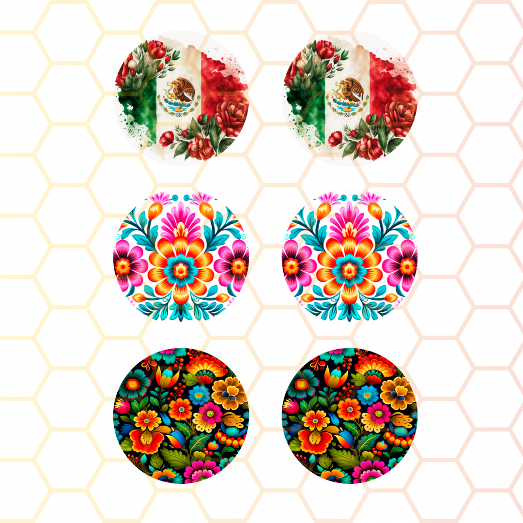 Mexican Embroidery Car Coaster