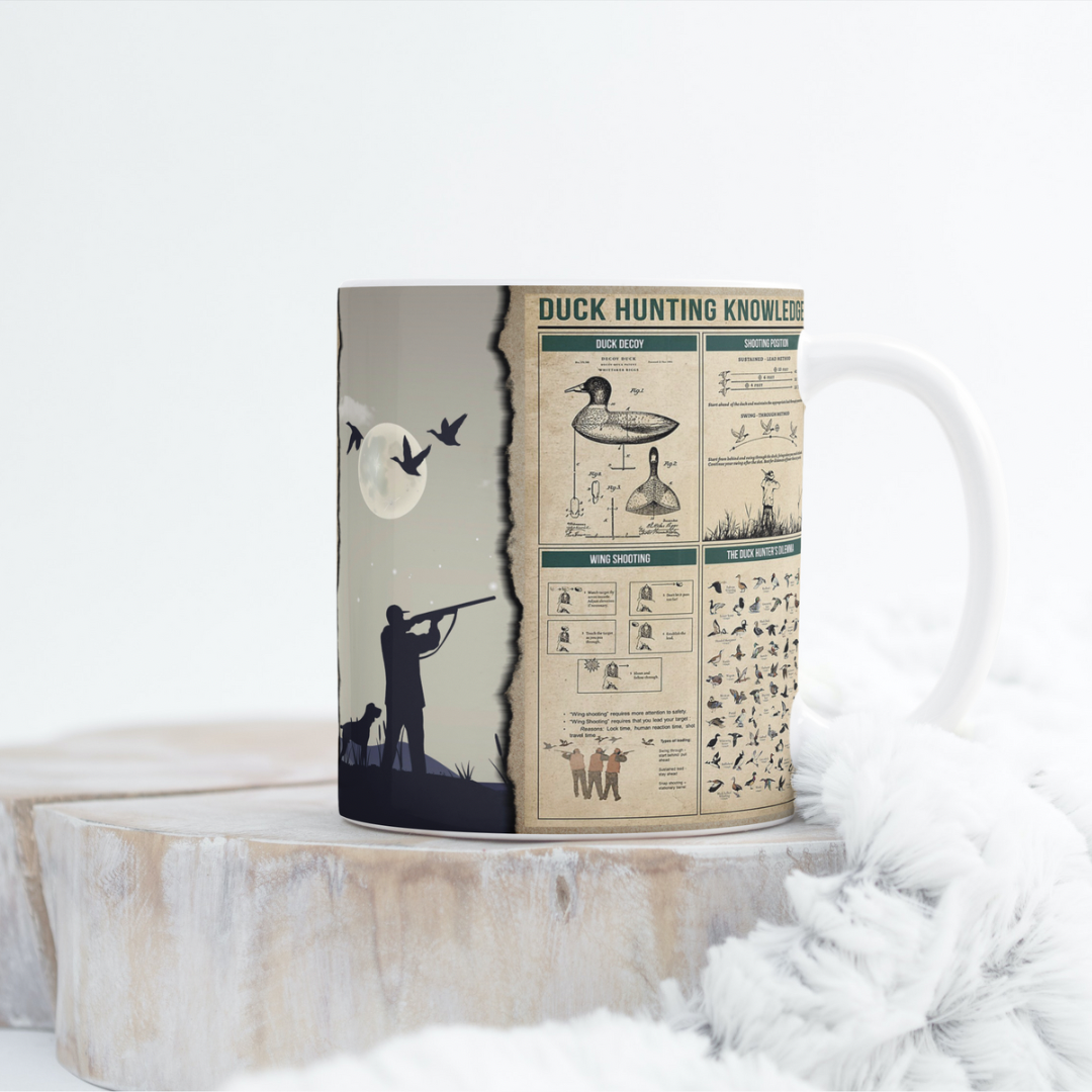 Duck Hunting Knowledge Mug Wrap