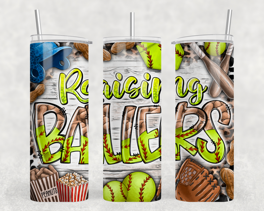 Raising Ballers (Softball)Tumbler Wrap