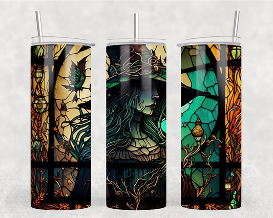 Witch Stained Glass Tumbler Wrap