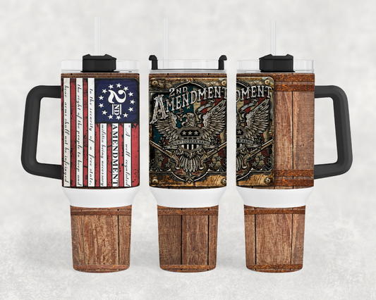 Second Amendment 40oz Tumbler Wrap