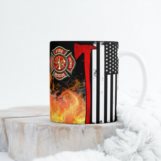 Fire Fighter Mug Wrap