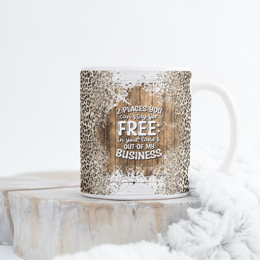 Stay For Free Mug Wrap
