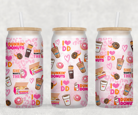 Dunkin Glass Can Wrap