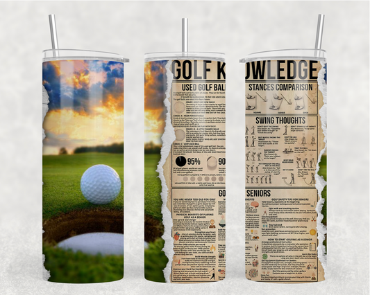 Golf knowledge Tumbler Wrap