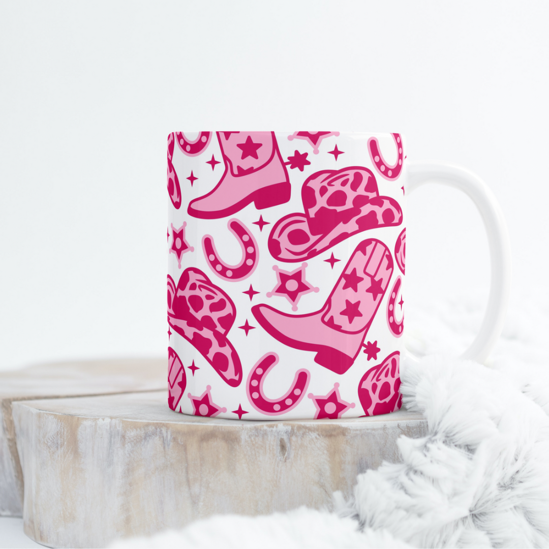 Pink Cowgirl Mug Wrap