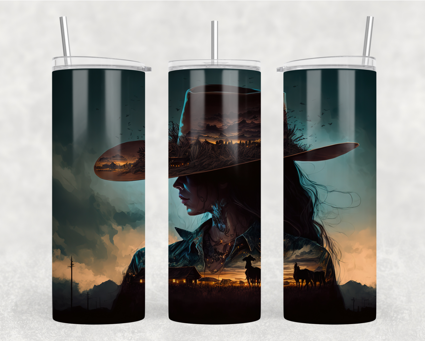 Wild Horses Sunset Tumbler Wrap